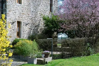Jardin de l'établissement Au Grand Fête, B&B à la campagne