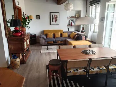 Coin salon dans l'établissement Maison Haute
