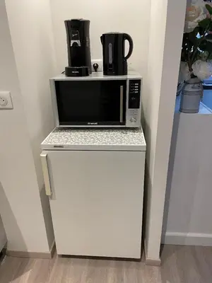 Cuisine ou kitchenette dans l'établissement Chez la p'tite Marie