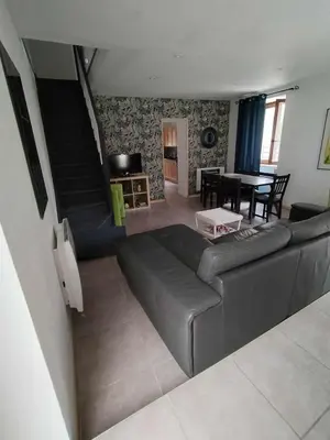 Cuisine ou kitchenette dans l'établissement Gite rue Pasteur