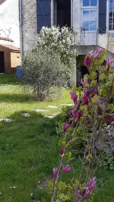 Jardin de l'établissement Gite rue Pasteur