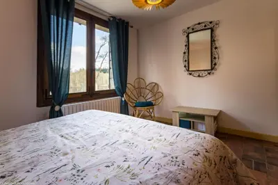 Un ou plusieurs lits dans un hébergement de l'établissement Petit Paradis au coeur du Morvan