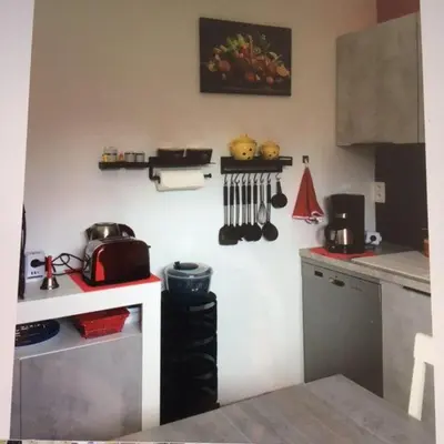 Cuisine ou kitchenette dans l'établissement le havre de paix