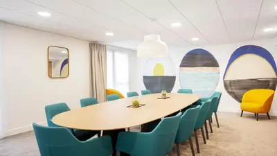 Coin salon dans l'établissement Residhome Dijon Cité Des Vignes