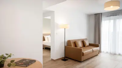 Coin salon dans l'établissement Residhome Dijon Cité Des Vignes