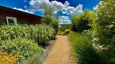Jardin de l'établissement Gîte, aux portes du Morvan