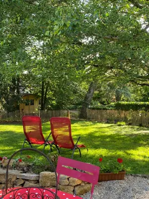 Jardin de l'établissement Gites Graines du Jura