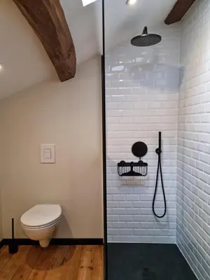 Salle de bains dans l'établissement B&B à la campagne