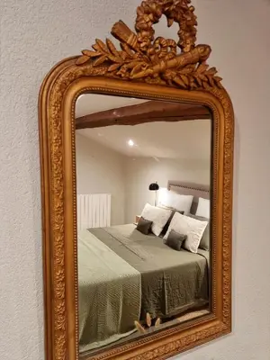 Un ou plusieurs lits dans un hébergement de l'établissement B&B à la campagne