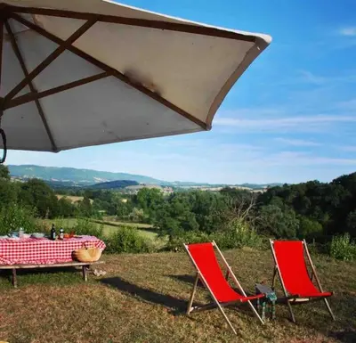 Paysage naturel près de la maison de vacances