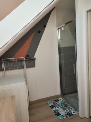 Salle de bains dans l'établissement Le charmillon, Appartement cosi avec double garage
