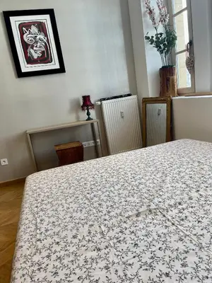 Coin salon dans l'établissement Superbe 40 m2 tout confort au cœur de Dijon