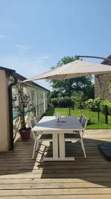 Jardin de l'établissement Bienvenue au Faré Hibiscus