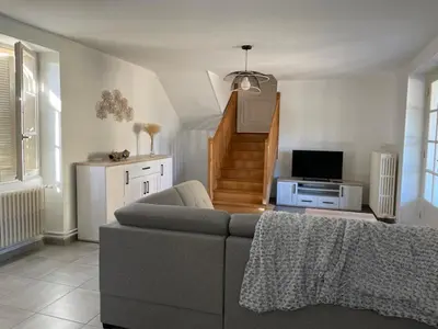 Télévision ou salle de divertissement dans l'établissement Gîte les 3 eucalyptus