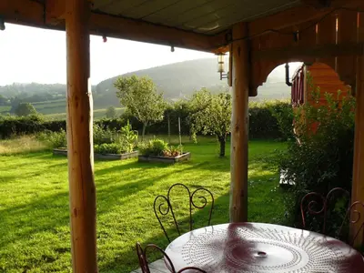 Vue générale sur la montagne ou vue sur la montagne depuis la maison de vacances