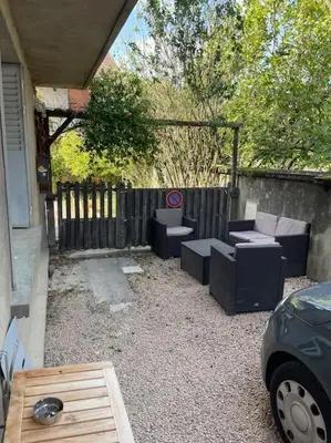 Jardin de l'établissement Appartement RDC calme en hyper centre-ville