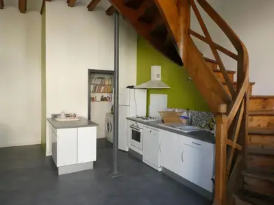 Cuisine ou kitchenette dans l'établissement La Canetterie