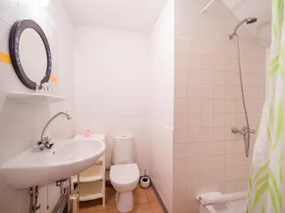 Salle de bains dans l'établissement Gite la Longere Morvandelle