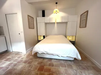 Un ou plusieurs lits dans un hébergement de l'établissement Le Duc - Coeur De Dijon - Avec Terrasse et Climatisation