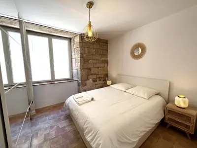 Un ou plusieurs lits dans un hébergement de l'établissement La Duchesse - Grand Appartement - Avec Climatisation