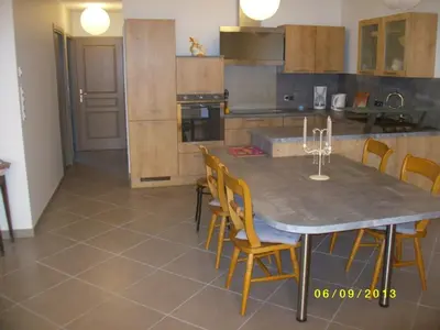 Cuisine ou kitchenette dans l'établissement Gite Le Petit Pied-à-Terre