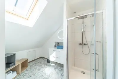 Salle de bains dans l'établissement Coté Cour