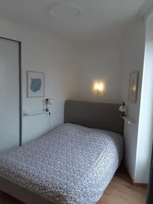 Un ou plusieurs lits dans un hébergement de l'établissement Cosy T2 31m2 - Centre-Ville Dijon - Gare et Darcy