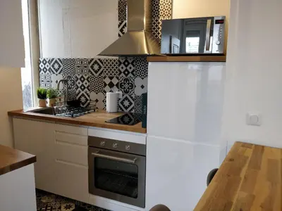 Cuisine ou kitchenette dans l'établissement Cosy T2 31m2 - Centre-Ville Dijon - Gare et Darcy