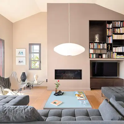 Coin salon dans l'établissement La maison py