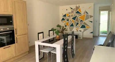 Cuisine ou kitchenette dans l'établissement Gite chez Carolanne et Julien