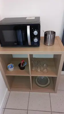 Cuisine ou kitchenette dans l'établissement Studio Privé Dijon