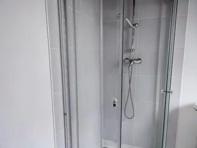 Salle de bains dans l'établissement Grand Appartement chaleureux