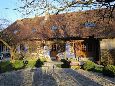 Jardin de l'établissement Marguerite's Ferme rustique