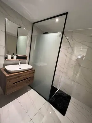 Salle de bains dans l'établissement Joli appartement