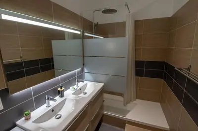 Salle de bains dans l'établissement Appartement Quai Jean Jaurès Le Panorama