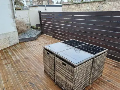 Barbecue disponible mis à disposition des clients de l'appartement