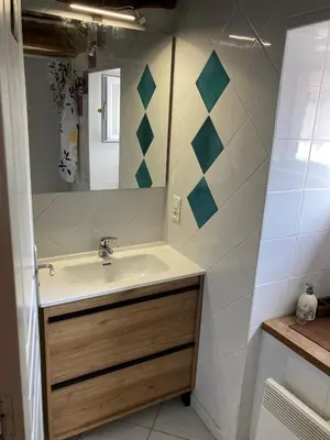 Salle de bains dans l'établissement L'Atelier de la Forge La forge