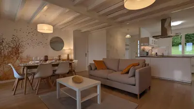 Coin salon dans l'établissement L'Orée du bois