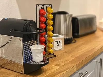 Plateau bouilloire dans l'établissement Le Pasteur Duplex Confort Centre Ville