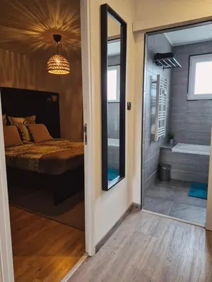 Salle de bains dans l'établissement Cosy Loft - Appartement de charme