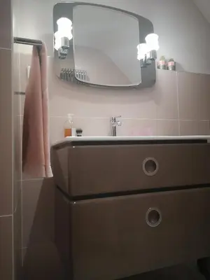 Salle de bains dans l'établissement Maison et Florescence