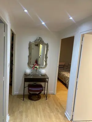 Un ou plusieurs lits dans un hébergement de l'établissement Appartement à 2 pas de la gare