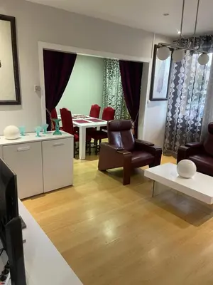 Coin salon dans l'établissement Appartement à 2 pas de la gare