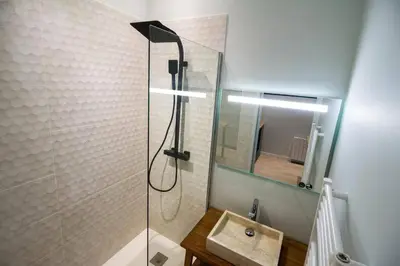 Salle de bains dans l'établissement LE BERLIER 60m2 + COUR PRIVÉE - CENTRE HISTORIQUE