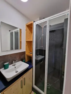 Salle de bains dans l'établissement Appartement 2/4 pers Le Cosy