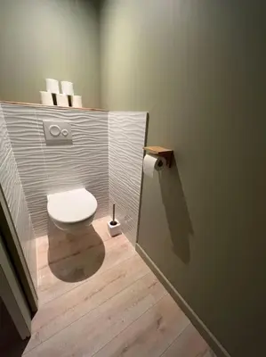 Salle de bains dans l'établissement Suite cosy au cœur de Vinzelles proche Mâcon Tout équipé avec salon d'extérieur