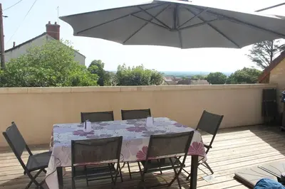 Balcon ou terrasse dans l'établissement La Maison Des Vignes *****