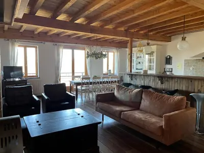 Coin salon dans l'établissement Moulin D’Huile