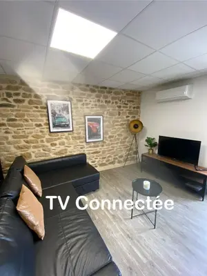 Télévision ou salle de divertissement dans l'établissement Les Pichies, T2 Gloria, centre ville