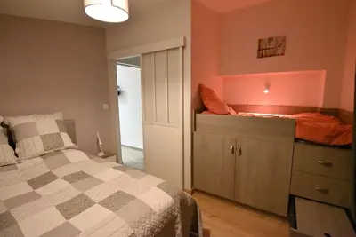 Un ou plusieurs lits dans un hébergement de l'établissement Gîte du Gué Maraud